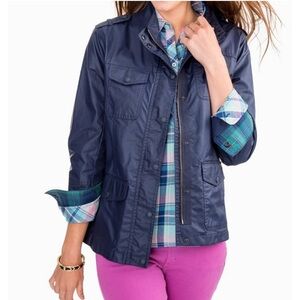 Southern Tide Nautical Navy Waxed Utility Field Jacket